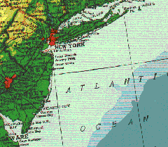 Map of New York Bight