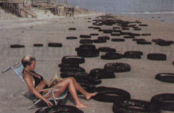 Photo of Tires on a NC beach